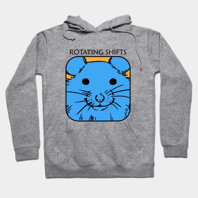 Rotating shifts - Boy hamster Hoodie by Made by Popular Demand